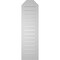 Ekena Millwork Octagonal Top Surface Mount PVC Gable Vent w/ 2"W x 2"P Brickmould Sill Frame, 12"W x 42"H GVPOT12X4203SF - alternate 4